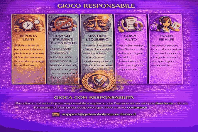 Gioco responsabile imposta limiti usa strumenti di controllo mantieni equilibrio cerca aiuto supporto sempre disponibile