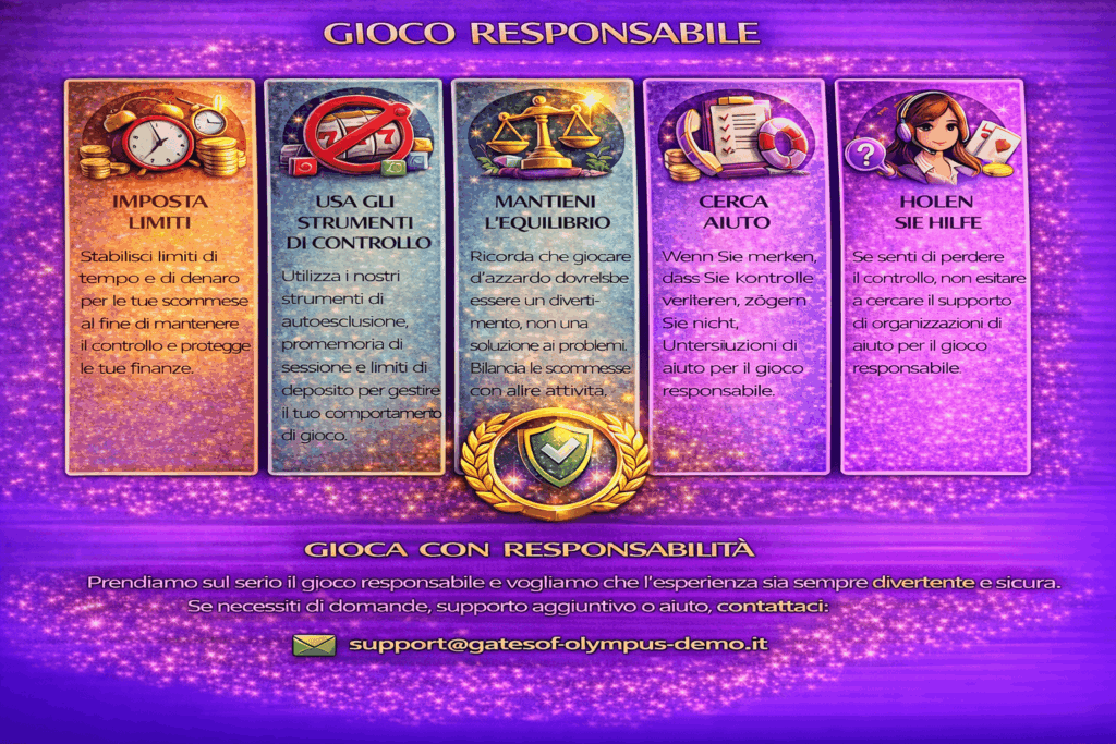 Gioco responsabile imposta limiti usa strumenti di controllo mantieni equilibrio cerca aiuto supporto sempre disponibile
